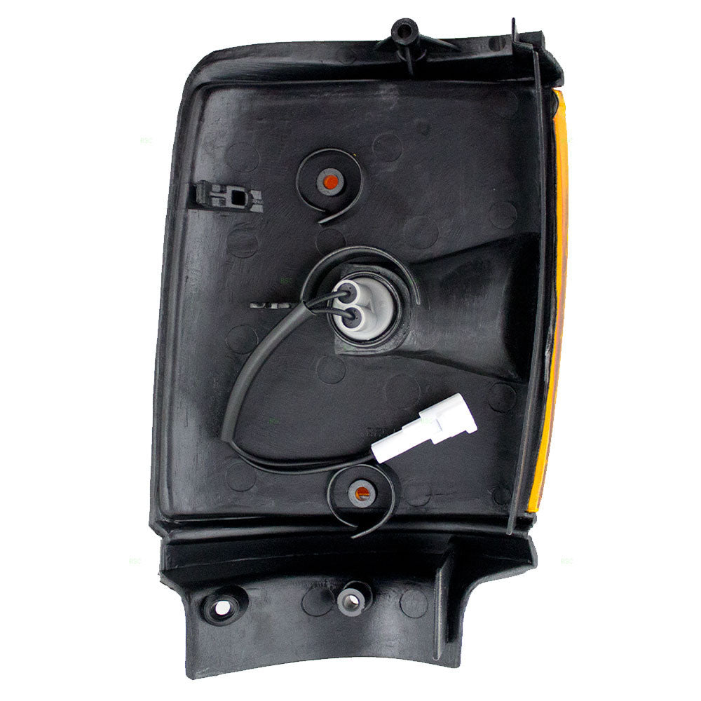 Brock Replacement Drivers Park Clearance Light Lamp with Black Trim Compatible with 1987-1988 2-Wheel Drive Pickup Truck 8162089162