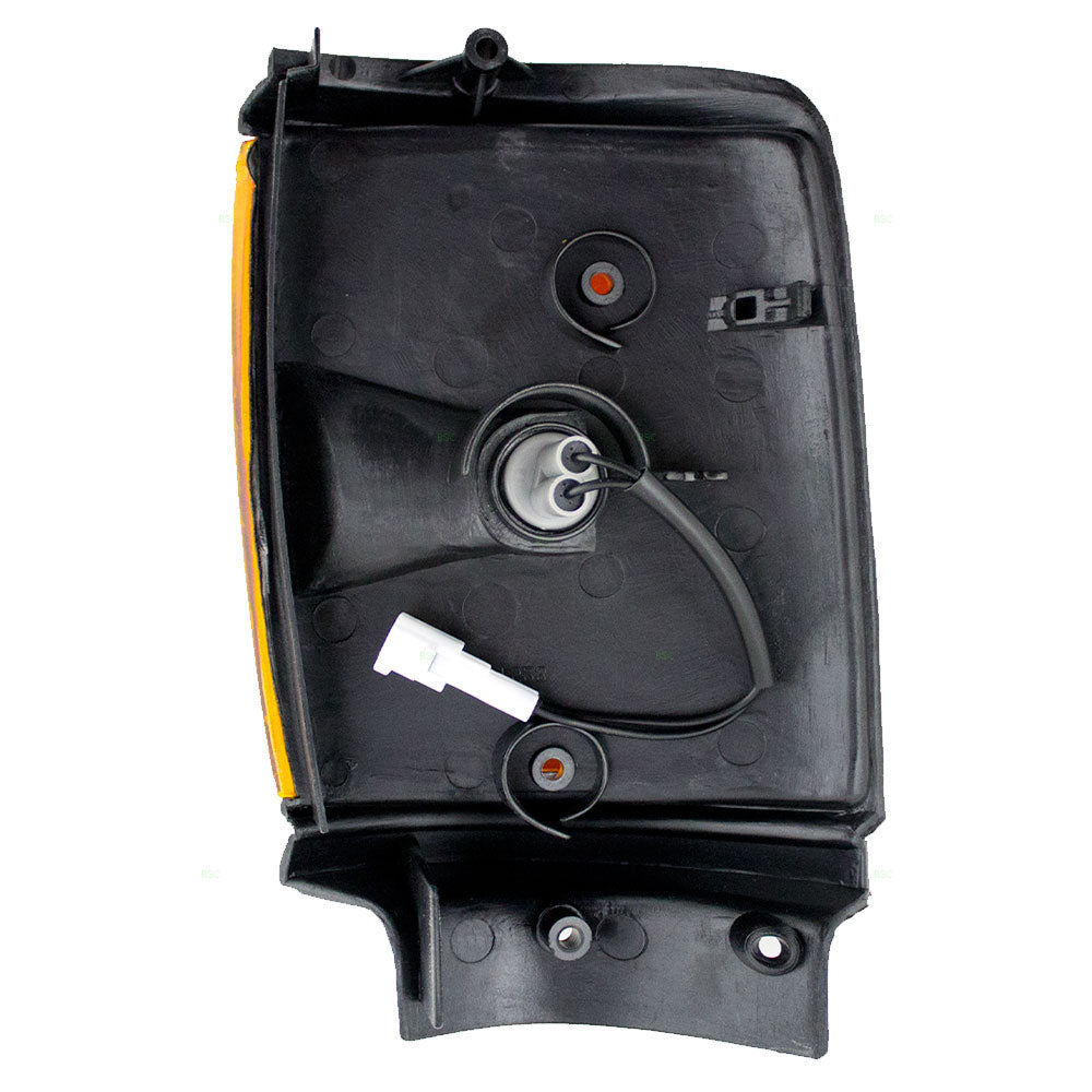 Brock Replacement Passengers Park Clearance Light Lamp with Black Trim Compatible with 1987-1988 2-Wheel Drive Pickup Truck 8161089162