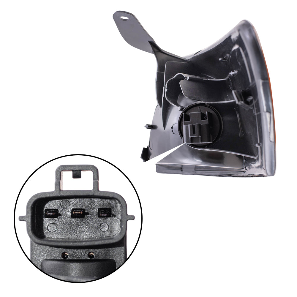 Brock Replacement Set Driver and Passenger Park Signal Corner Marker Lights Compatible with 1997-1999 Camry 81520-AA010 81510-AA010