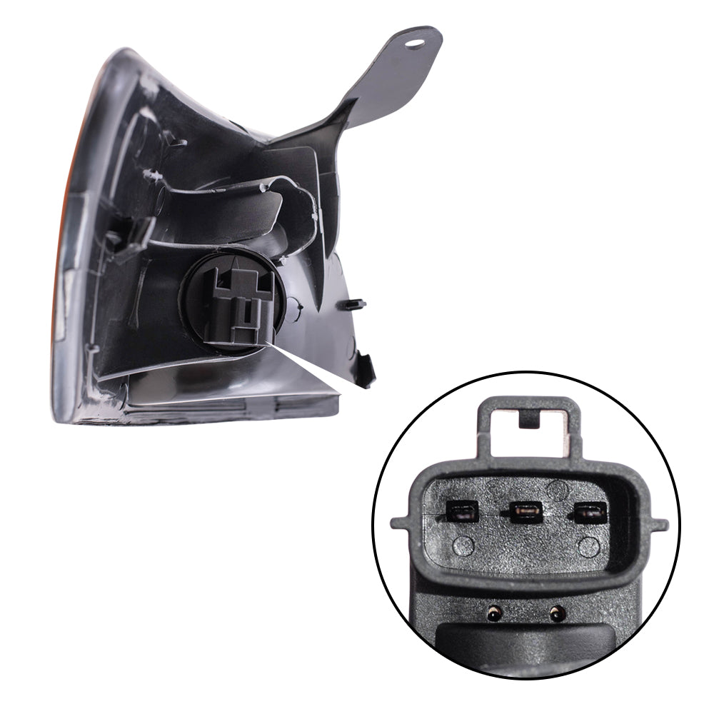 Brock Replacement Drivers Park Signal Corner Marker Light Lens Compatible with 1997-1999 Camry 81520-AA010