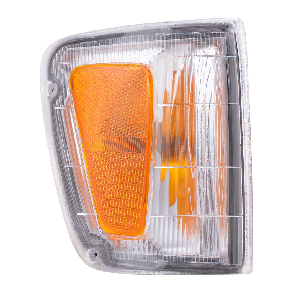 Brock Replacement Set Driver and Passenger Park Signal Corner Marker Lights Fender Mounted Lens Compatible with 1993-1998 T100 Pickup Truck 8162034010 8161034010