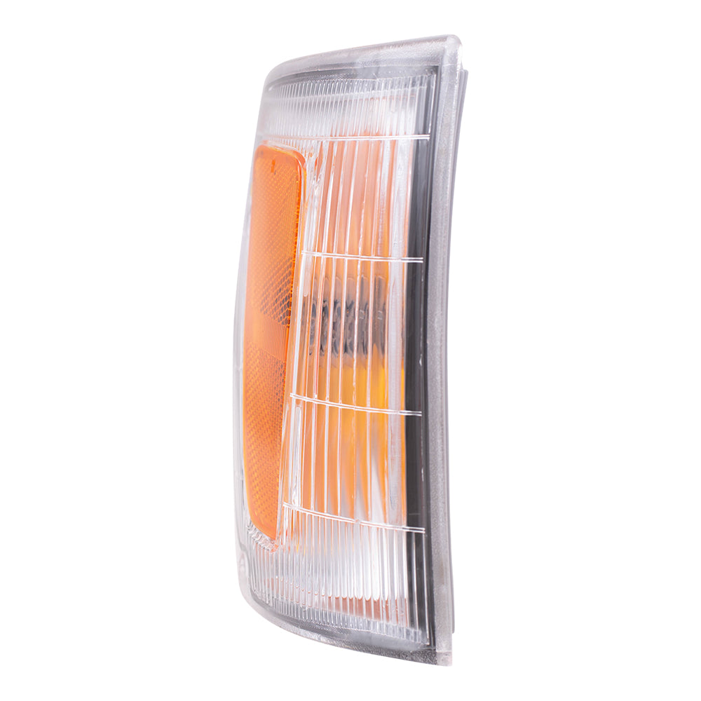 Brock Replacement Set Driver and Passenger Park Signal Corner Marker Lights Fender Mounted Lens Compatible with 1993-1998 T100 Pickup Truck 8162034010 8161034010