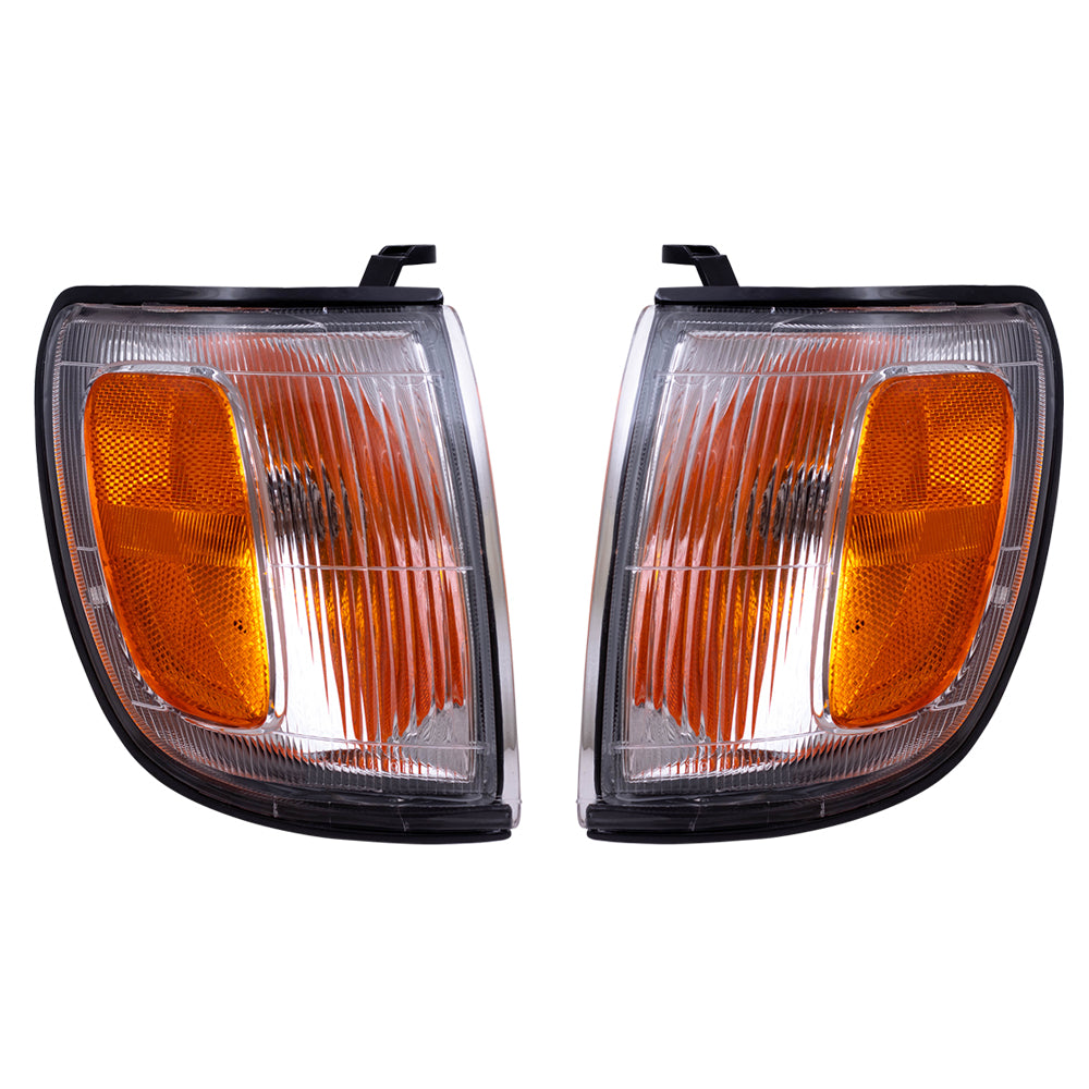 Brock Replacement Set Driver and Passenger Park Clearance Signal Corner Marker Lights Compatible with 1996-1997 4Runner 8162035310 8161035310