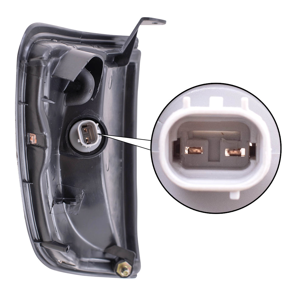 Brock Replacement Drivers Park Signal Side Marker Light Lamp Compatible with 1997-2000 Tacoma 2-Wheel Drive Pickup Truck 8162004050