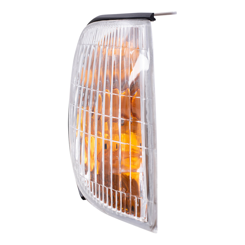 Brock Replacement Passengers Park Signal Corner Marker Light Lamp Lens Compatible with 98-00 LS400 81511-50060
