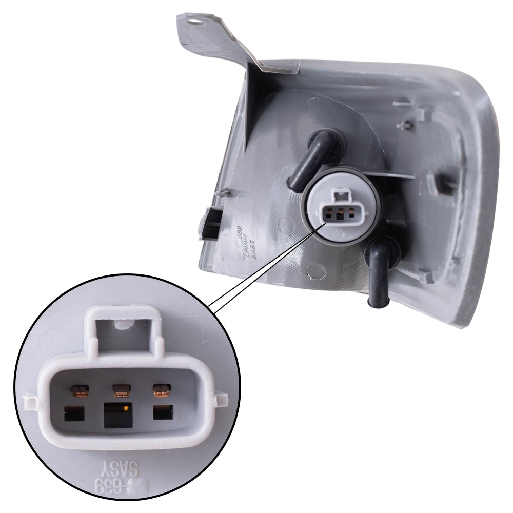 Brock Replacement Set Driver and Passenger Park Signal Corner Marker Lights Lamps Compatible with 2000-2001 Camry 81520-AA020 81510-AA020