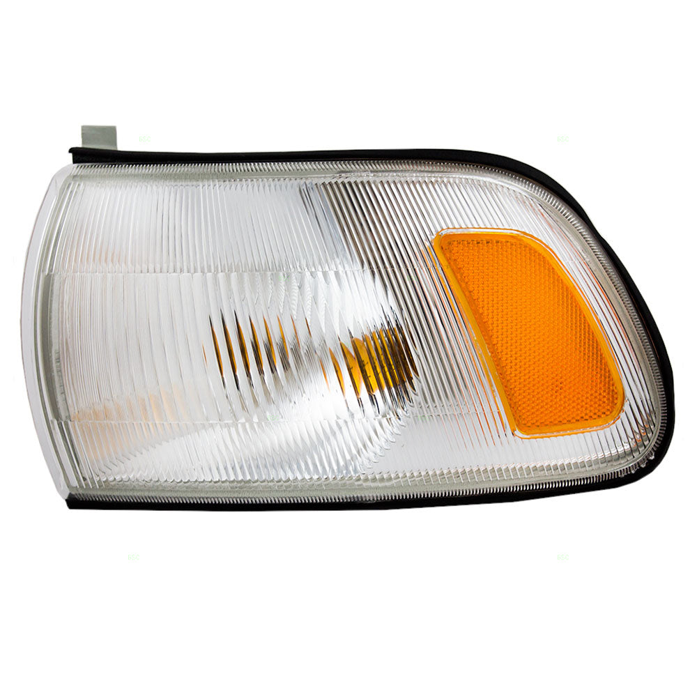 Brock Replacement Drivers Park Signal Corner Marker Light Lamp Lens Compatible with 91-97 Previa Van 81520-95D00
