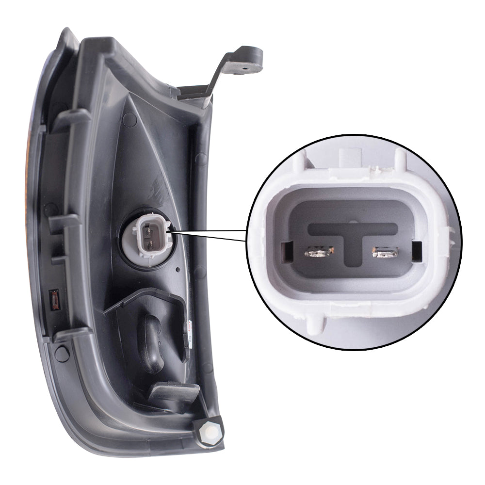 Brock Replacement Set Driver and Passenger Park Clearance Lights Lamps Compatible with 1999-2002 4Runner 8162035340 8161035330