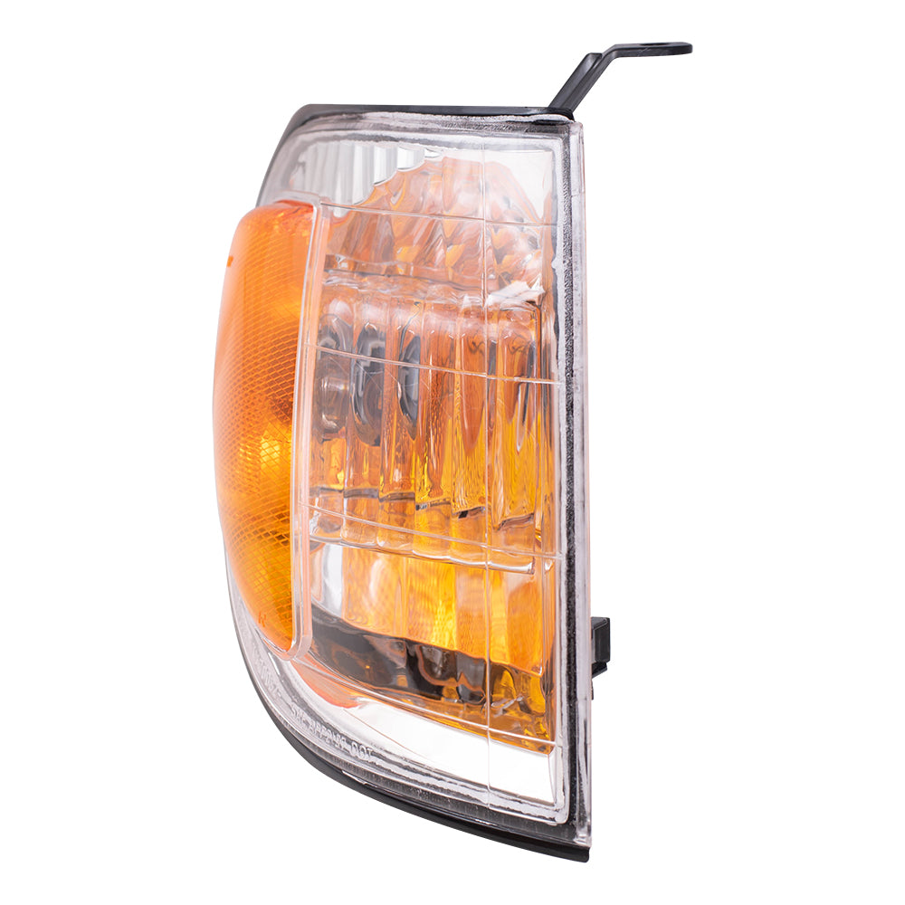Brock Replacement Driver and Passenger Signal Corner Marker Lights Lamps Compatible with 2000-2004 Pickup Truck 815200C010 815100C010