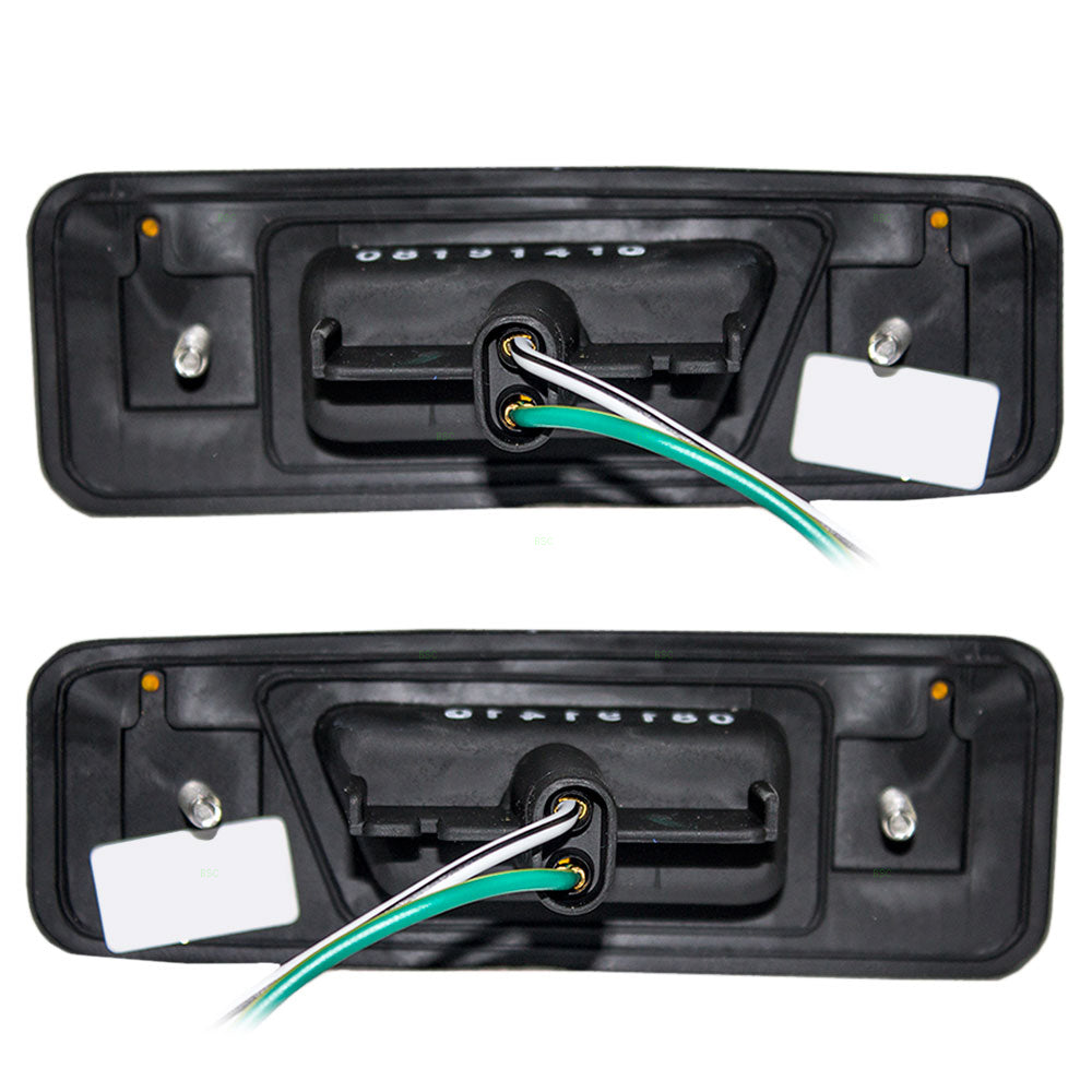 Brock Replacement Driver and Passenger Front Signal Side Marker Lights Lamps Compatible with 1982-1985 Celica 81740-19286 81730-19306