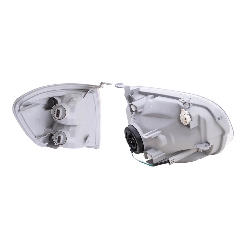 Brock 4 Pc Set of Headlights & Signal Lights for 2005-2007 Sequoia & 2005-2006 Tundra