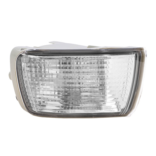 Brock Replacement Passengers Park Signal Front Marker Light Lamp Lens Compatible with 03-05 SUV 81511-35411