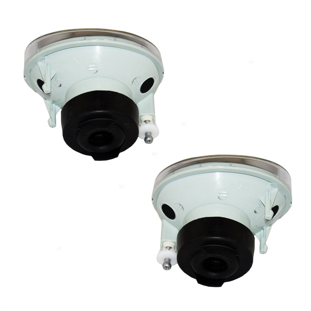 Brock Replacement Set Driver and Passsenger Fog Lights Compatible with 2001-2003 Highlander 8122148010 8121148010