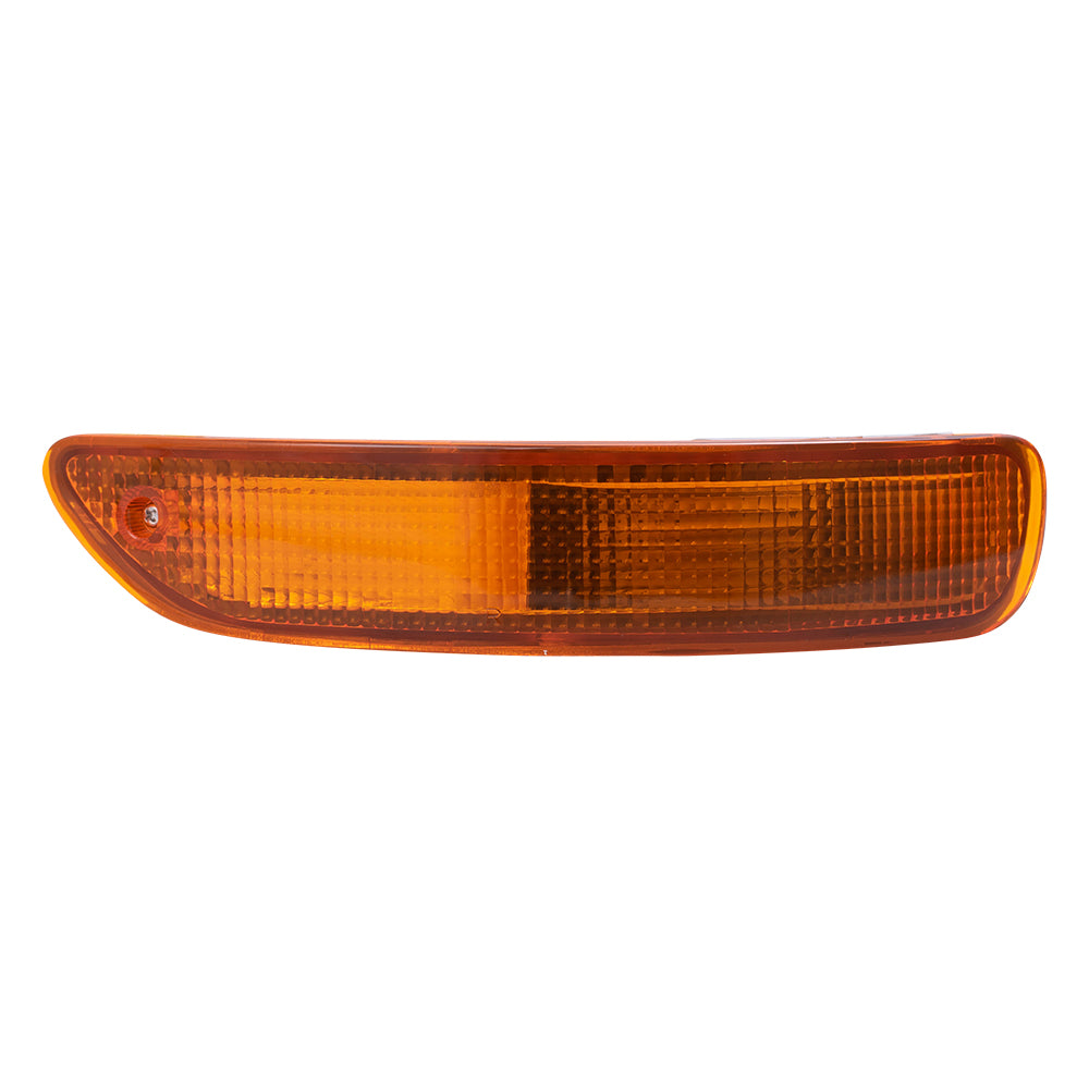 Brock Replacement Passengers Park Signal Corner Marker Light Lamp Bumper Mounted Lens Compatible with 1993-1997 Corolla 81510-12720