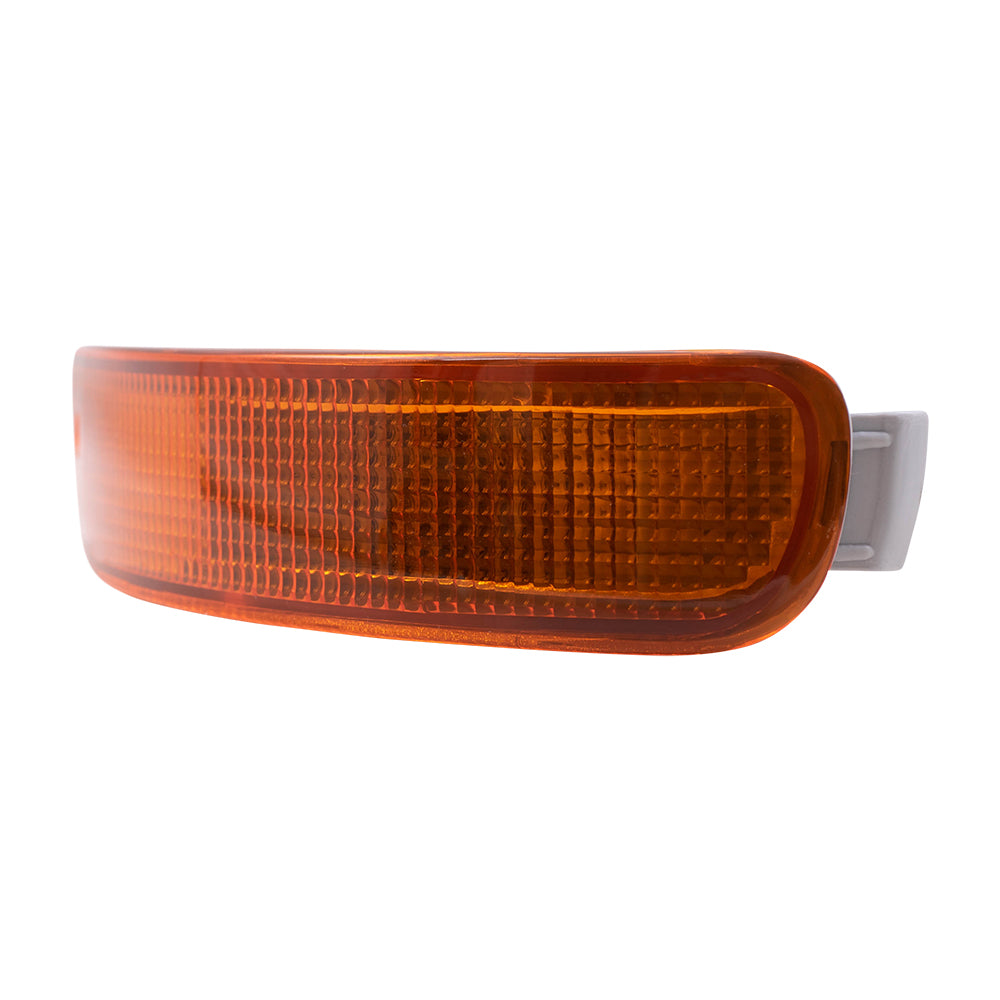 Brock Replacement Driver and Passenger Park Signal Corner Marker Lights Bumper Mounted Lamps Compatible with 1993-1997 Corolla 81520-12700 81510-12720