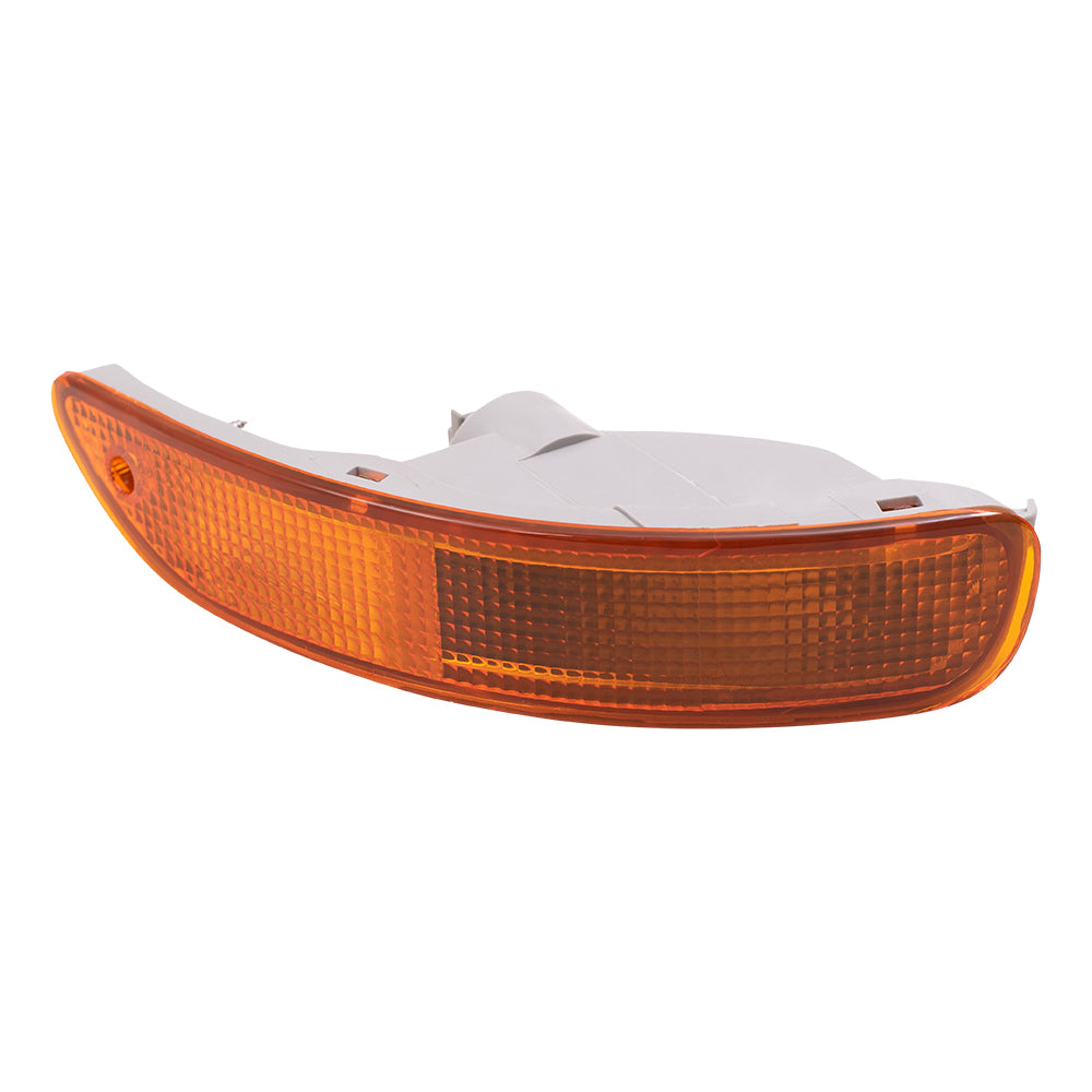Brock Replacement Passengers Park Signal Corner Marker Light Lamp Bumper Mounted Lens Compatible with 1993-1997 Corolla 81510-12720