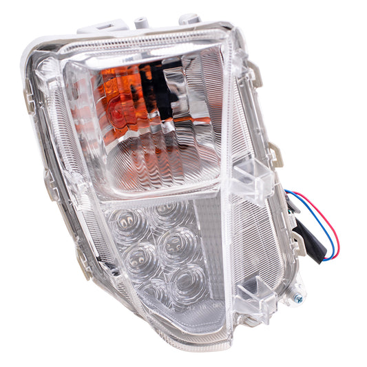 Brock Replacement Passengers Turn Signal Light Compatible with 12-15 Prius & Prius Plug-In Front Right w/ Daytime Running Lamp 81511-47060