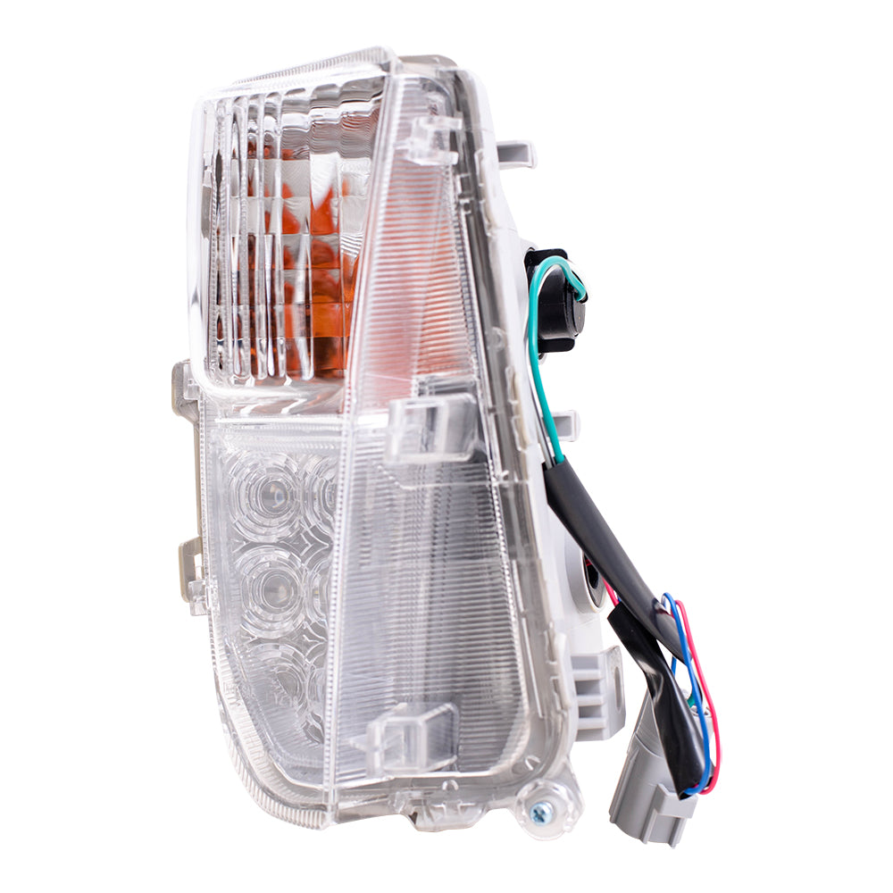 Brock Replacement Passengers Turn Signal Light Compatible with 12-15 Prius & Prius Plug-In Front Right w/ Daytime Running Lamp 81511-47060