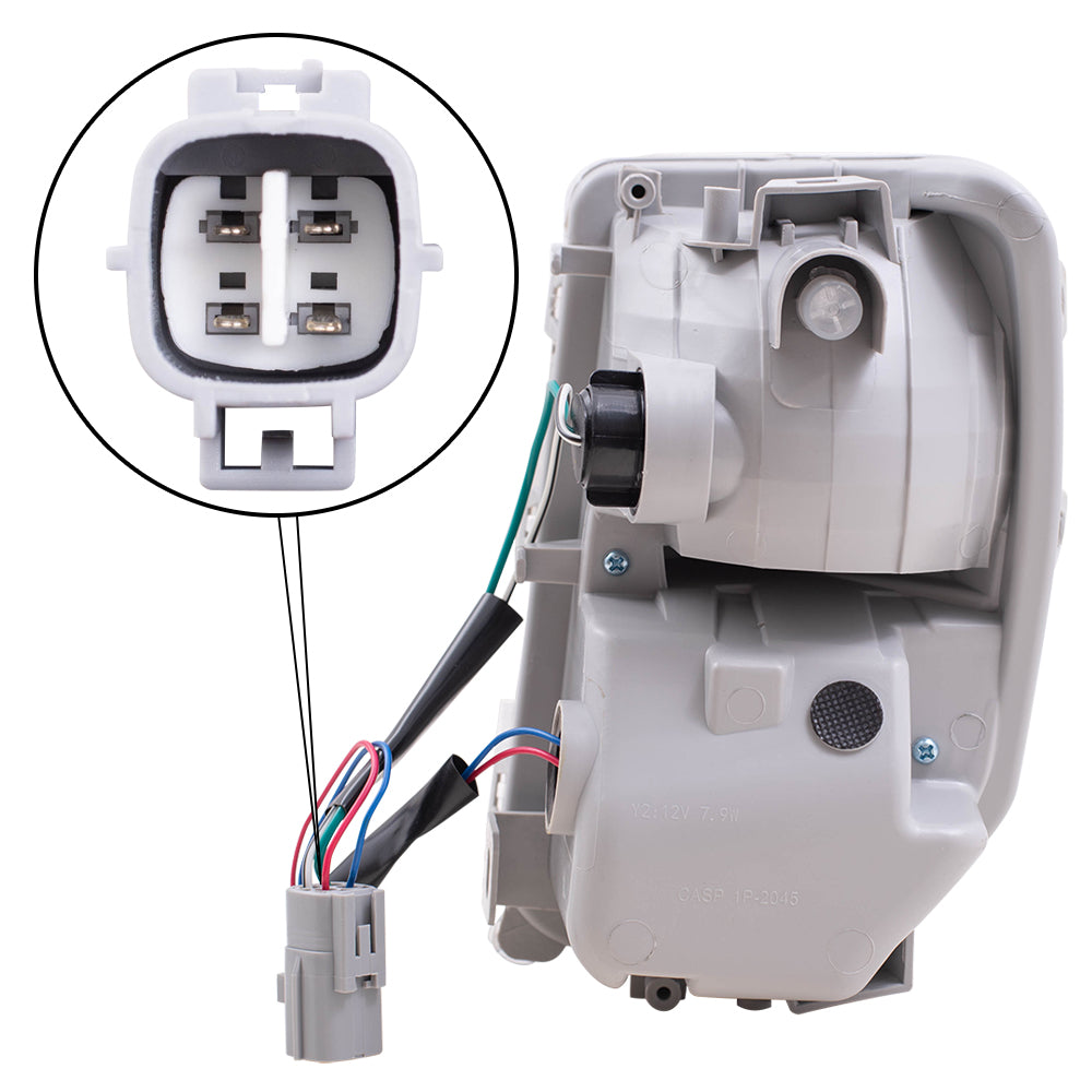 Brock Replacement Passengers Turn Signal Light Compatible with 12-15 Prius & Prius Plug-In Front Right w/ Daytime Running Lamp 81511-47060