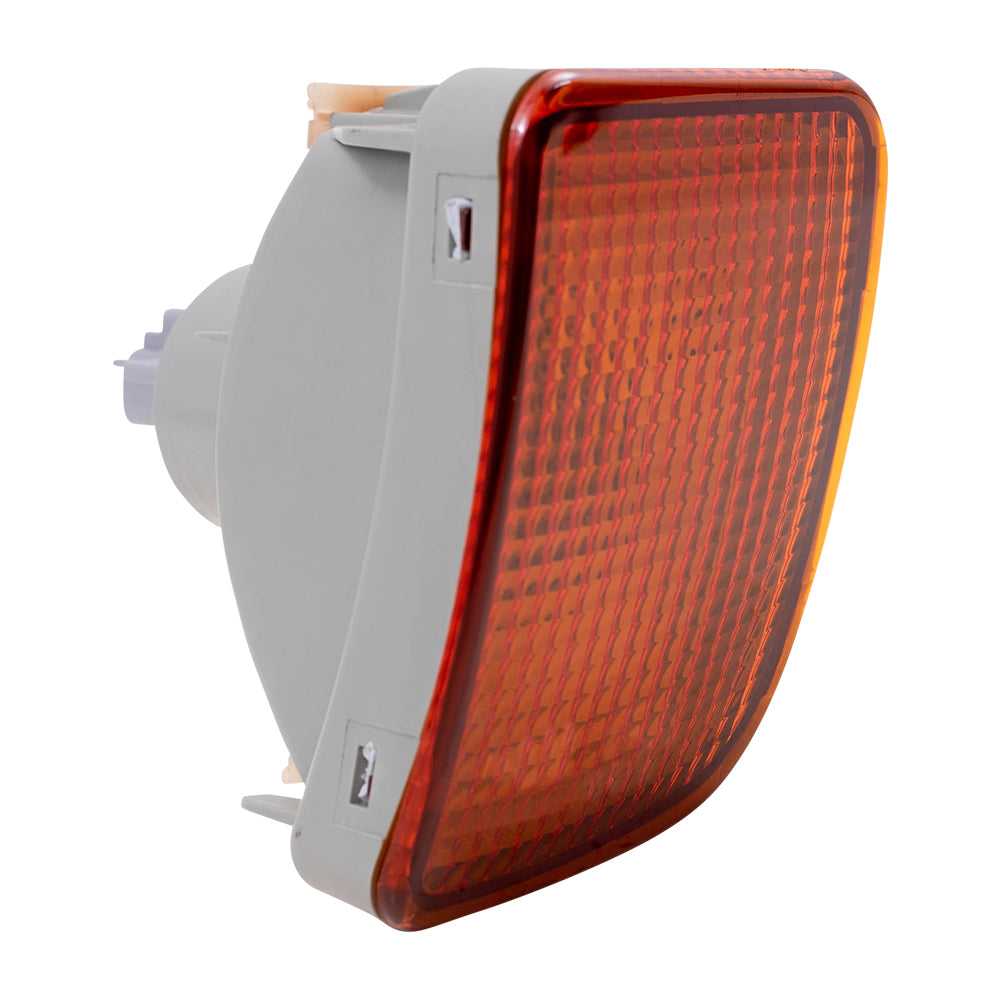 Brock Replacement Drivers Park Signal Front Marker Light Lamp Bumper Mounted Lens Compatible with 1998-2000 Tacoma PreRunner Pickup Truck 8152004010