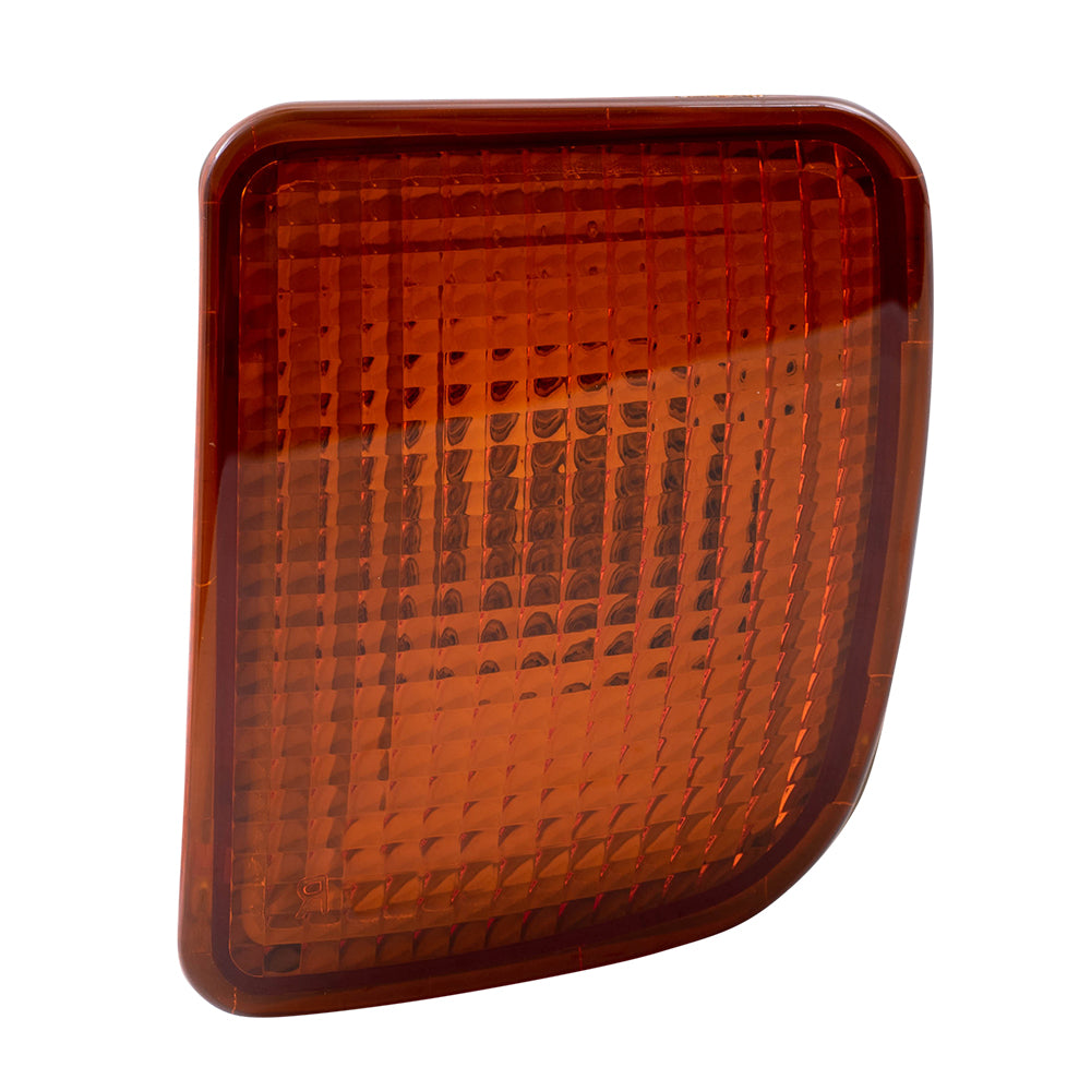Brock Replacement Drivers Park Signal Front Marker Light Lamp Bumper Mounted Lens Compatible with 1998-2000 Tacoma PreRunner Pickup Truck 8152004010
