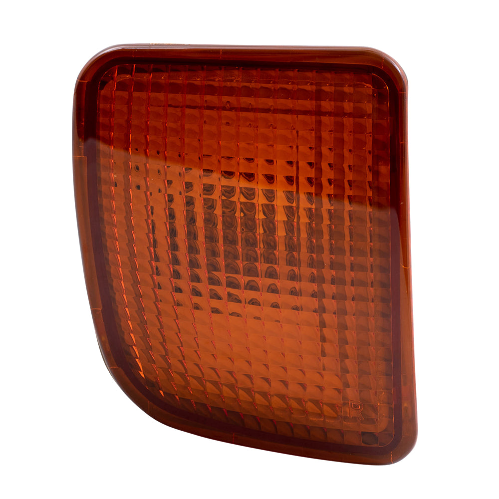 Brock Replacement Driver and Passenger Signal Front Marker Lights Lamps Compatible with 1998-2000 Pickup Truck 8152004010 8151004010