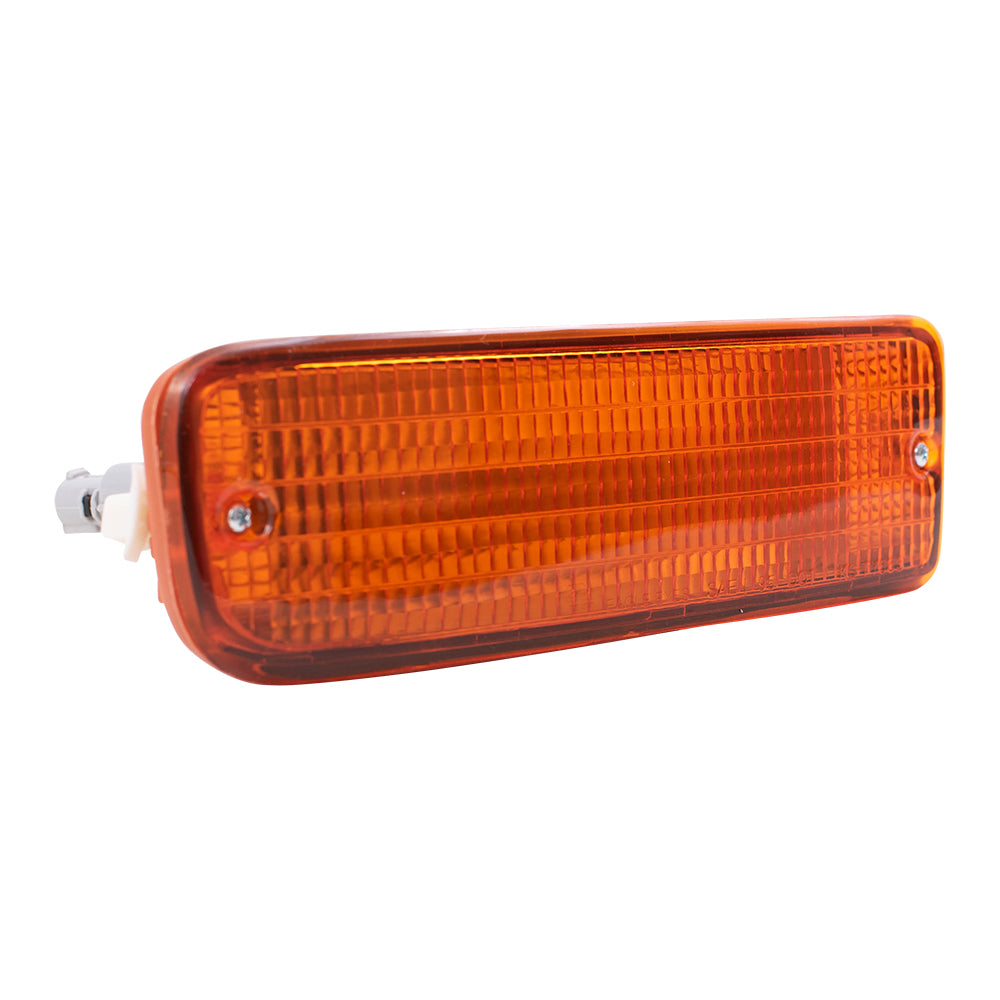 Brock Replacement Set Driver and Passenger Park Signal Front Marker Lights Compatible with 1996-1998 4Runner 8152035120 8151035120