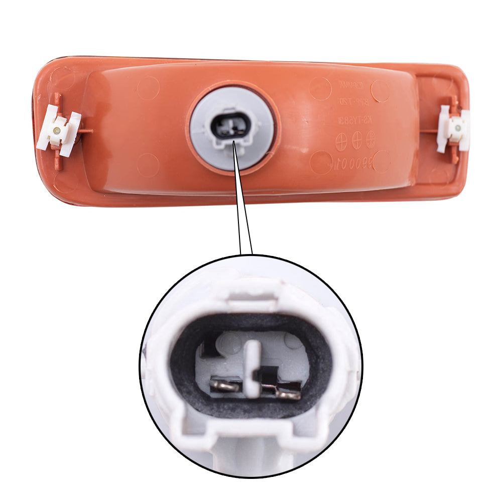 Brock Replacement Drivers Park Signal Front Marker Light Compatible with 1996-1998 4Runner 8152035120