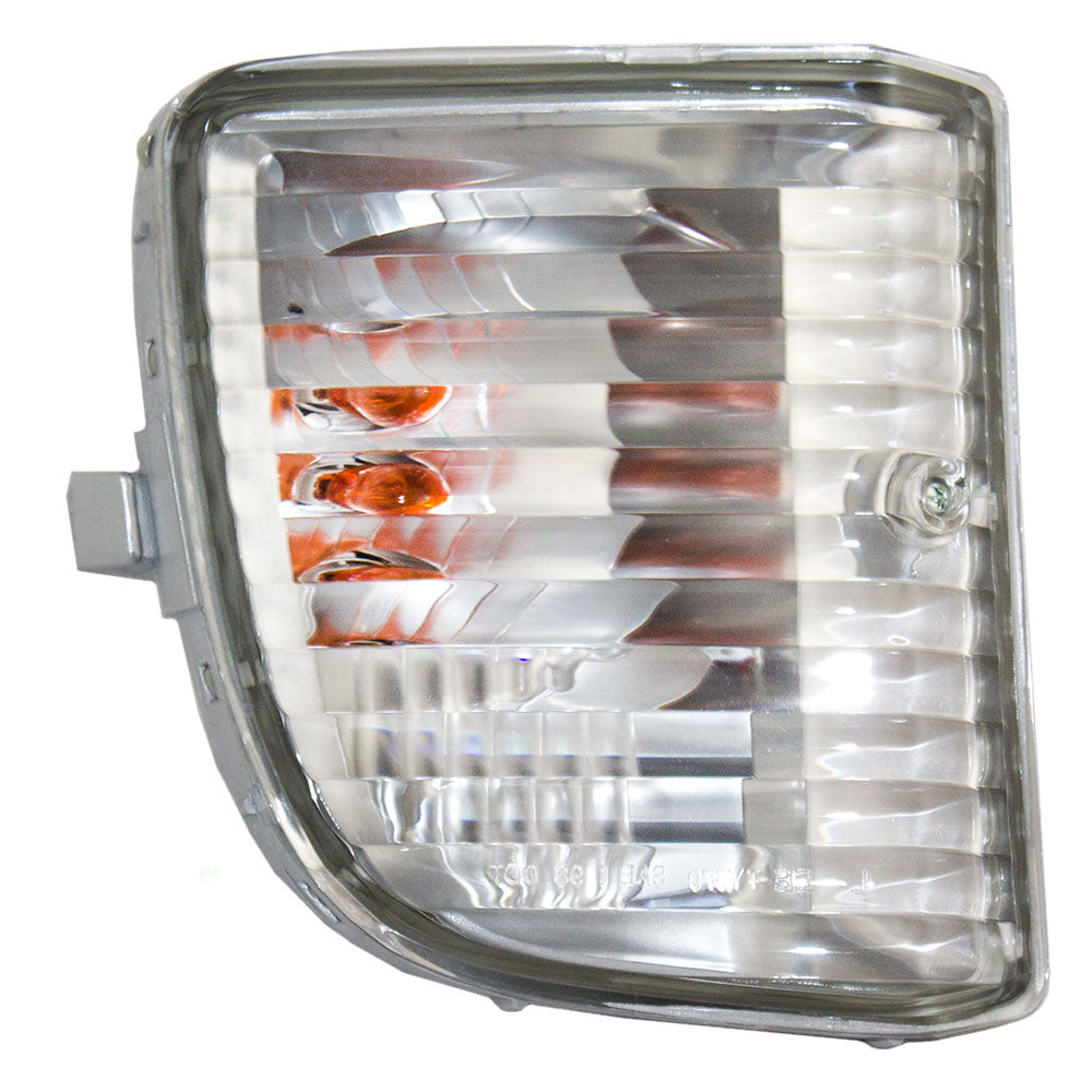 Brock Replacement Passengers Park Signal Front Marker Light Lamp Lens Compatible with 2001-2003 RAV4 SUV 81511-42050