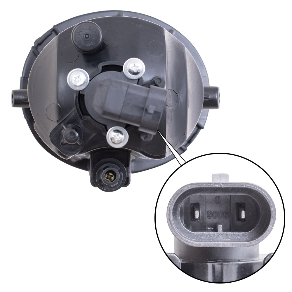 Brock Replacement Drivers Round Fog Light Lamp Compatible with 2003-2006 Tundra 2001-2007 Sequoia 812200C021
