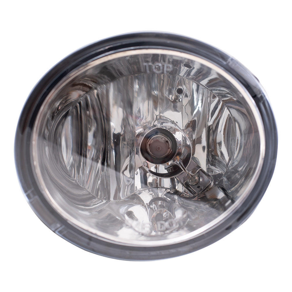 Brock Replacement Drivers Round Fog Light Lamp Compatible with 2003-2006 Tundra 2001-2007 Sequoia 812200C021