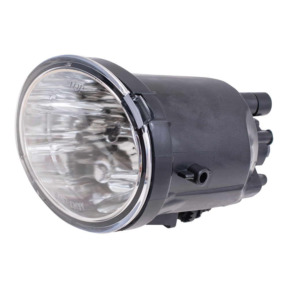 Brock Replacement Drivers Round Fog Light Lamp Compatible with 2003-2006 Tundra 2001-2007 Sequoia 812200C021