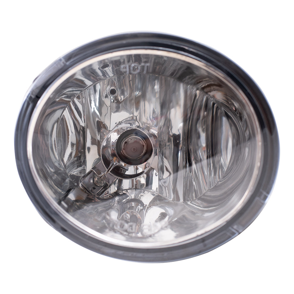 Brock Replacement Passengers Round Fog Light Lamp Compatible with 2003-2006 Tundra 2001-2007 Sequoia 812100C021