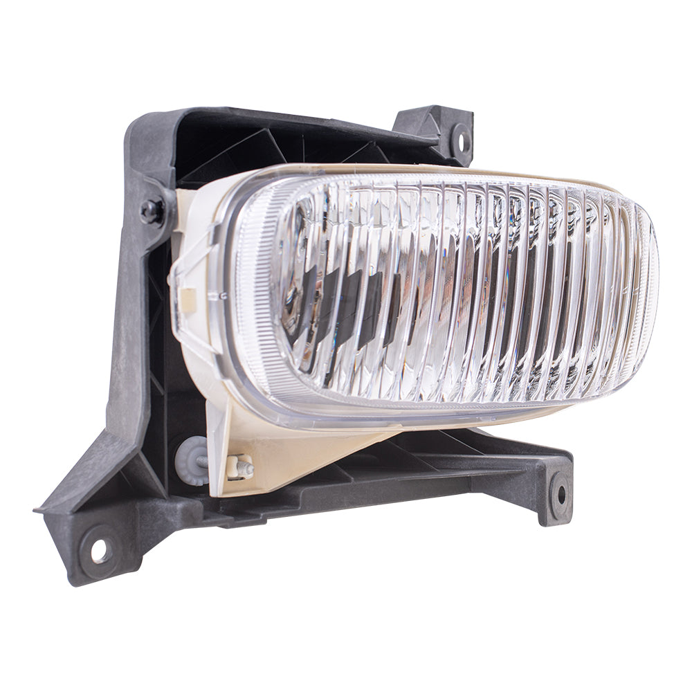 Brock Replacement Passengers Fog Light Lamp Steel Bumper Mounted Oval Lens Compatible with 2000-2006 Tundra Pickup Truck 81210-0C010