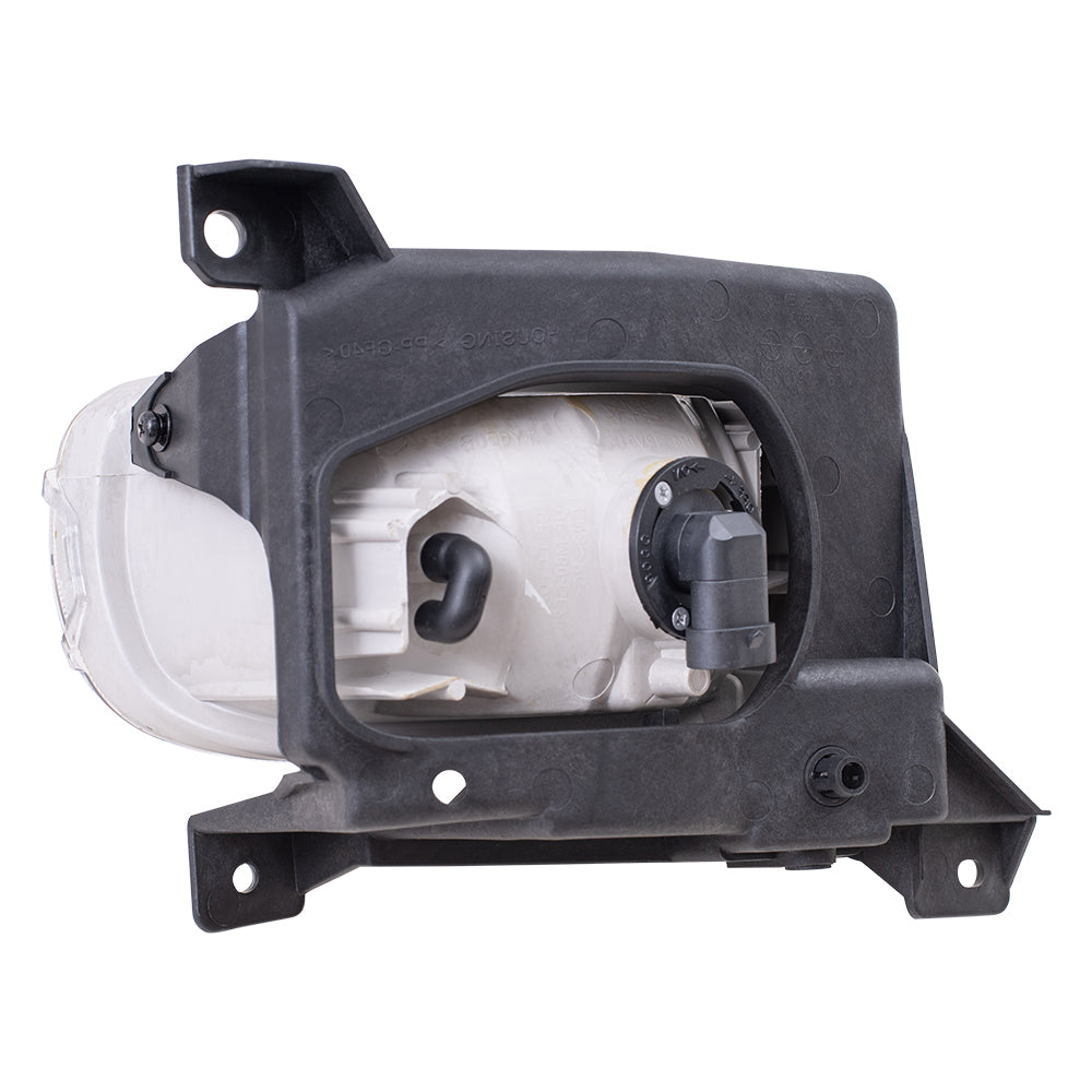Brock Replacement Passengers Fog Light Lamp Steel Bumper Mounted Oval Lens Compatible with 2000-2006 Tundra Pickup Truck 81210-0C010