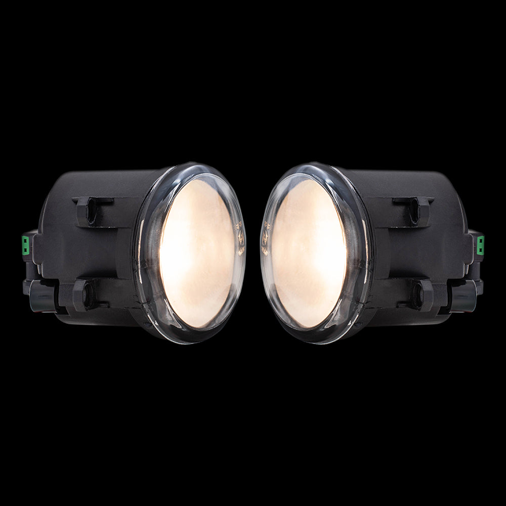 Brock Replacement Pair Set Fog Lights Lamps Clear Lens w/ Bezels Bulbs, Wiring & Switch Compatible with 2014-2016 Corolla 81220-02160 TO2593129