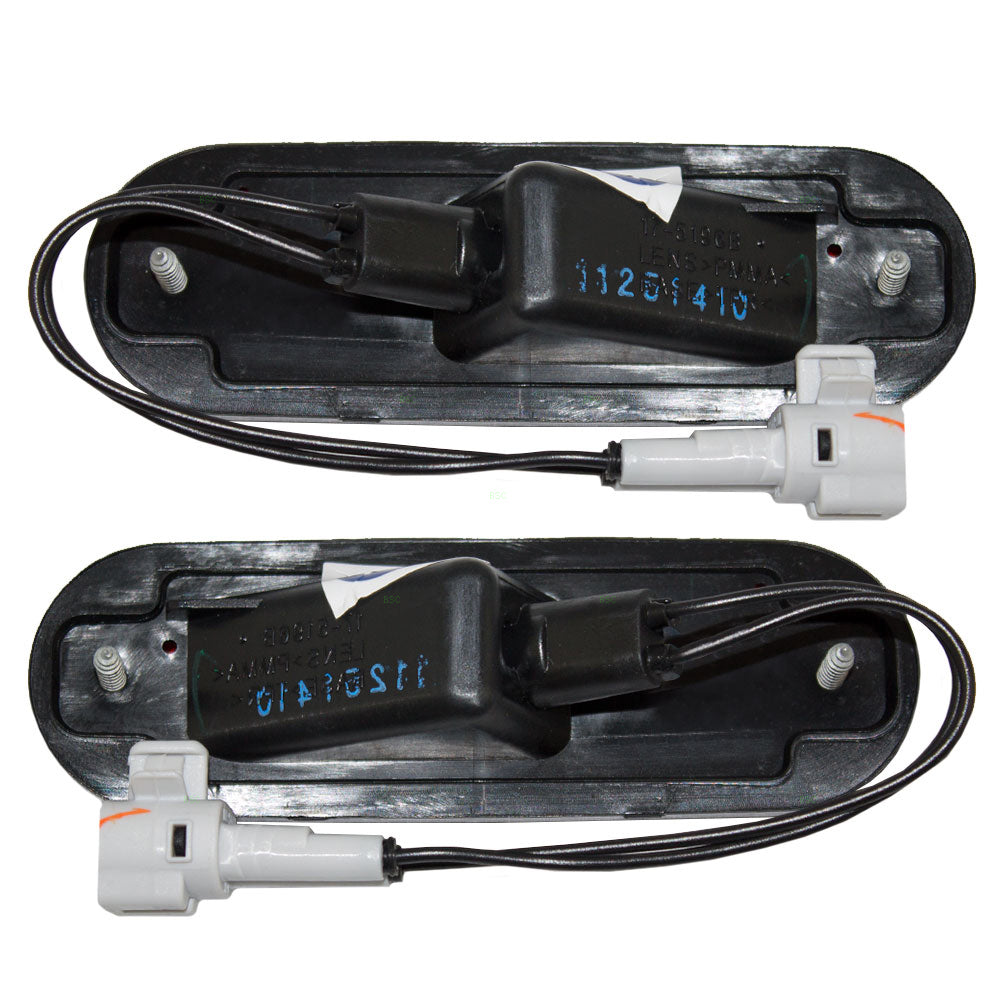 Brock Replacement Set Driver and Passenger Rear Signal Side Marker Lights Lamps Compatible with 1996-2000 RAV4 81760-42010 81750-42010