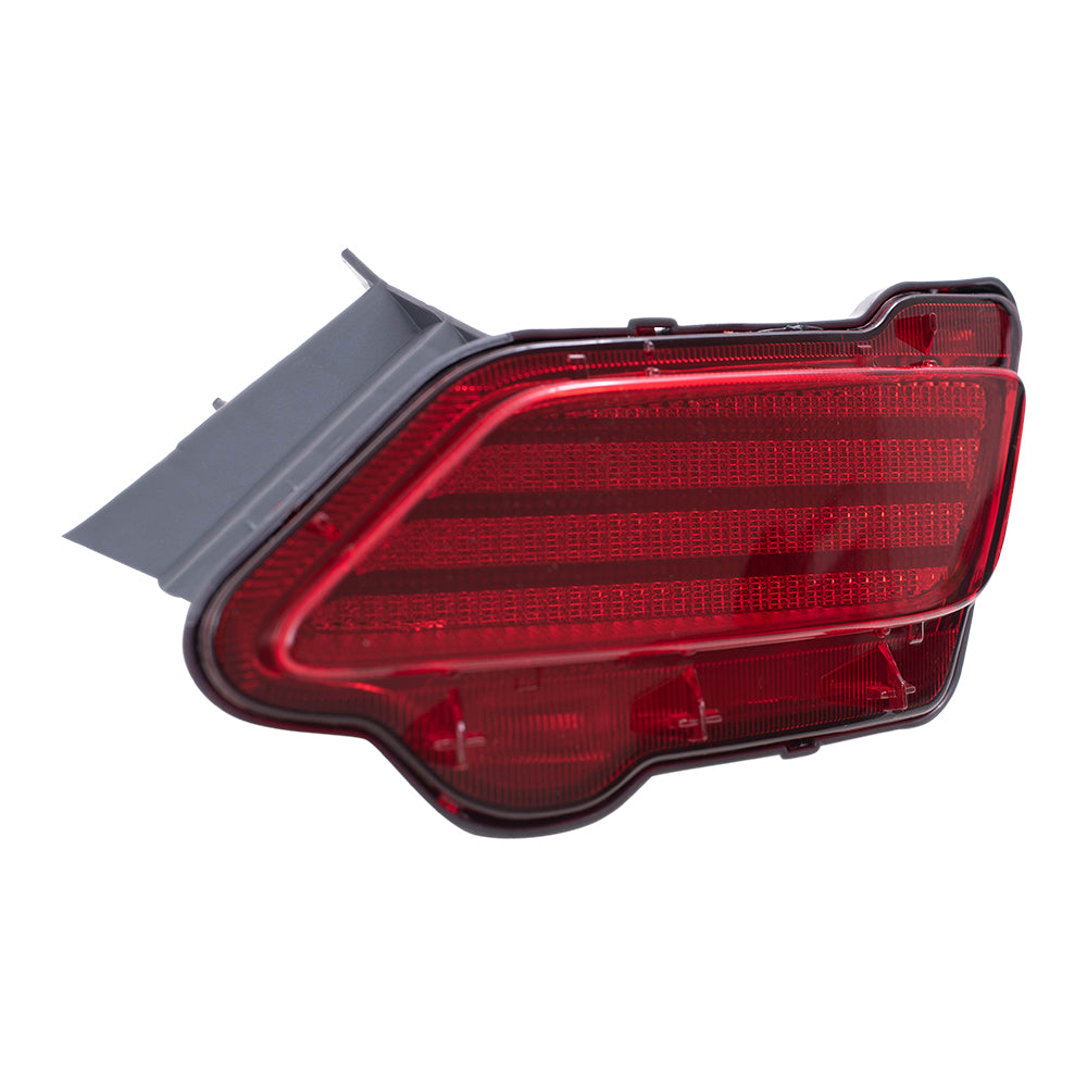 Brock Replacement Pair Set Rear Bumper Reflector Light Lamp Units Compatible with 2013-2015 RAV4 81490-0R010 81480-0R020
