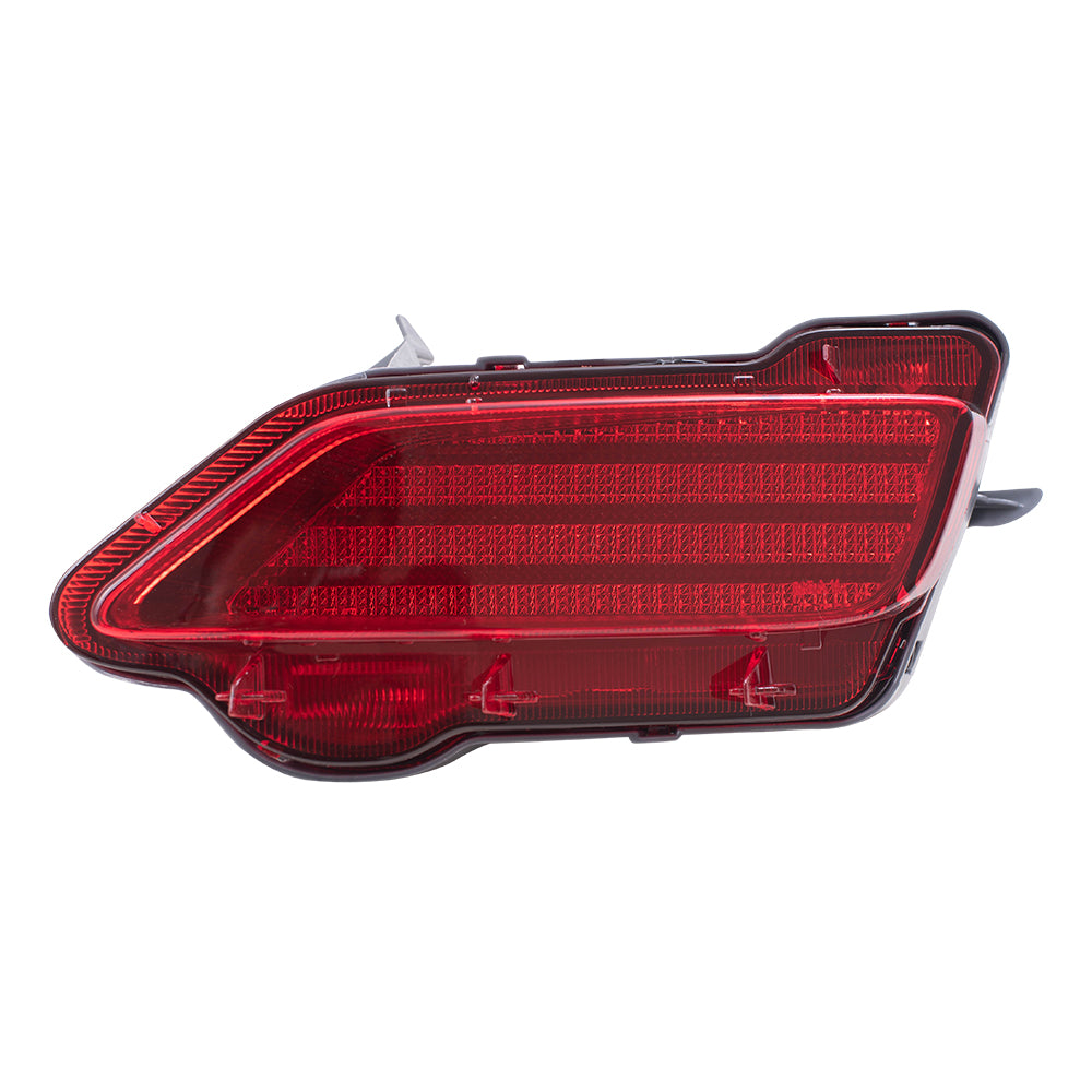 Brock Replacement Passengers Rear Bumper Reflector Light Lamp Unit Compatible with 13-15 RAV4 81480-0R020 TO1185107