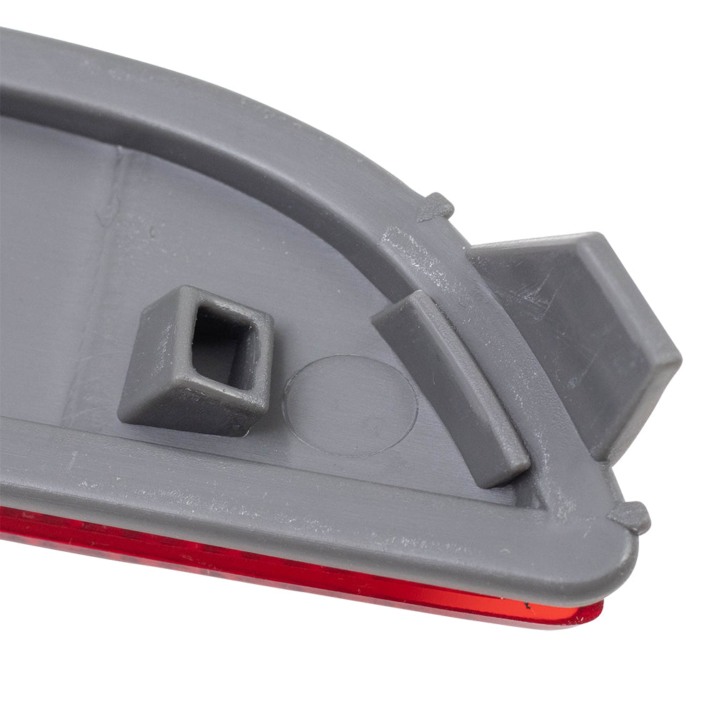 Brock Replacement Rear Driver Side Bumper Reflector Unit Compatible with 2018-2021 Toyota Camry Built in North America ONLY