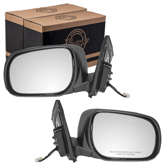 Driver and Passenger Power Side View Mirrors Replacement for Toyota Japan SUV 87940-42810 87910-42B40