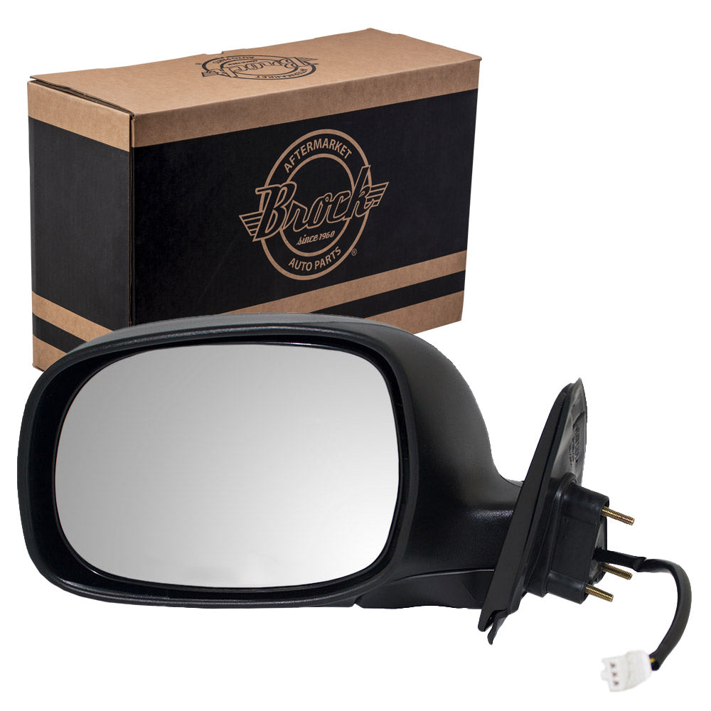 Drivers Power Side View Mirror with Chrome Cover Replacement for Toyota Pickup Truck 87940-0C040