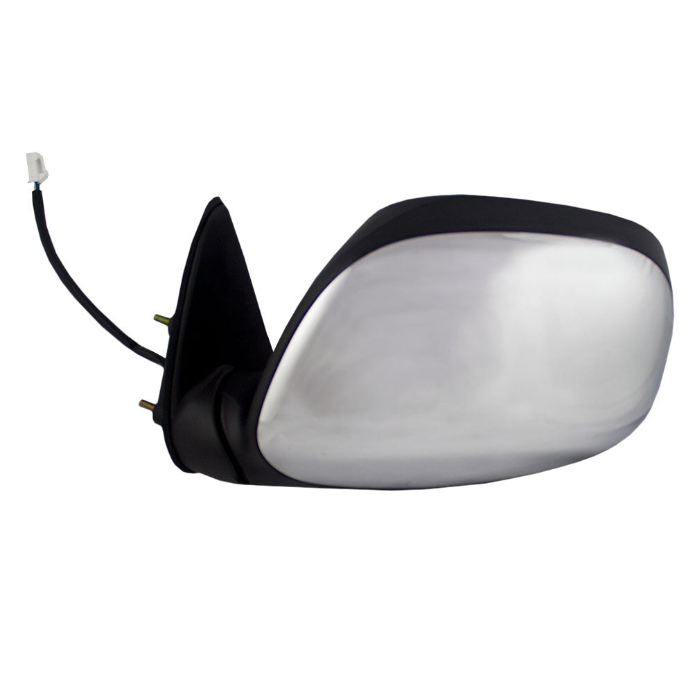 Drivers Power Side View Mirror with Chrome Cover Replacement for Toyota Pickup Truck 87940-0C040