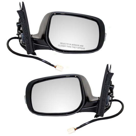 Driver and Passenger Power Side View Mirrors with Signal Replacement for Scion 87940-52420 87910-52440