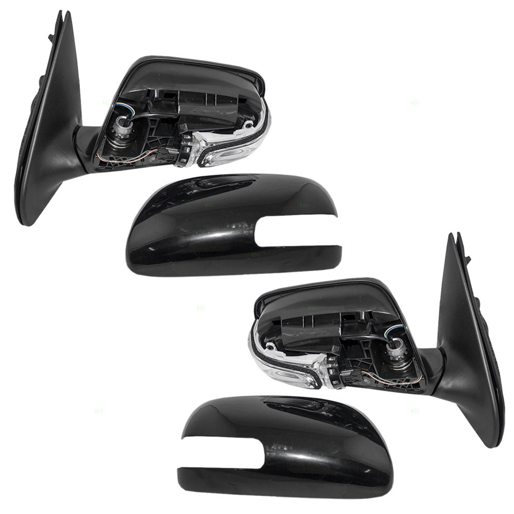 Driver and Passenger Power Side View Mirrors with Signal Replacement for Scion 87940-52420 87910-52440