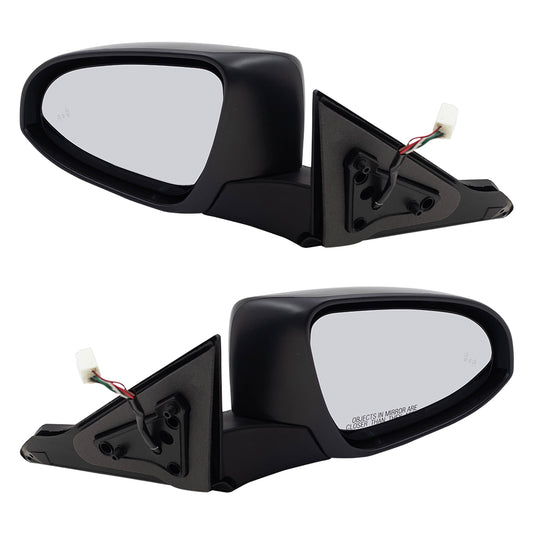 Replacement Pair Power Side Mirrors Compatible with 2015 Camry