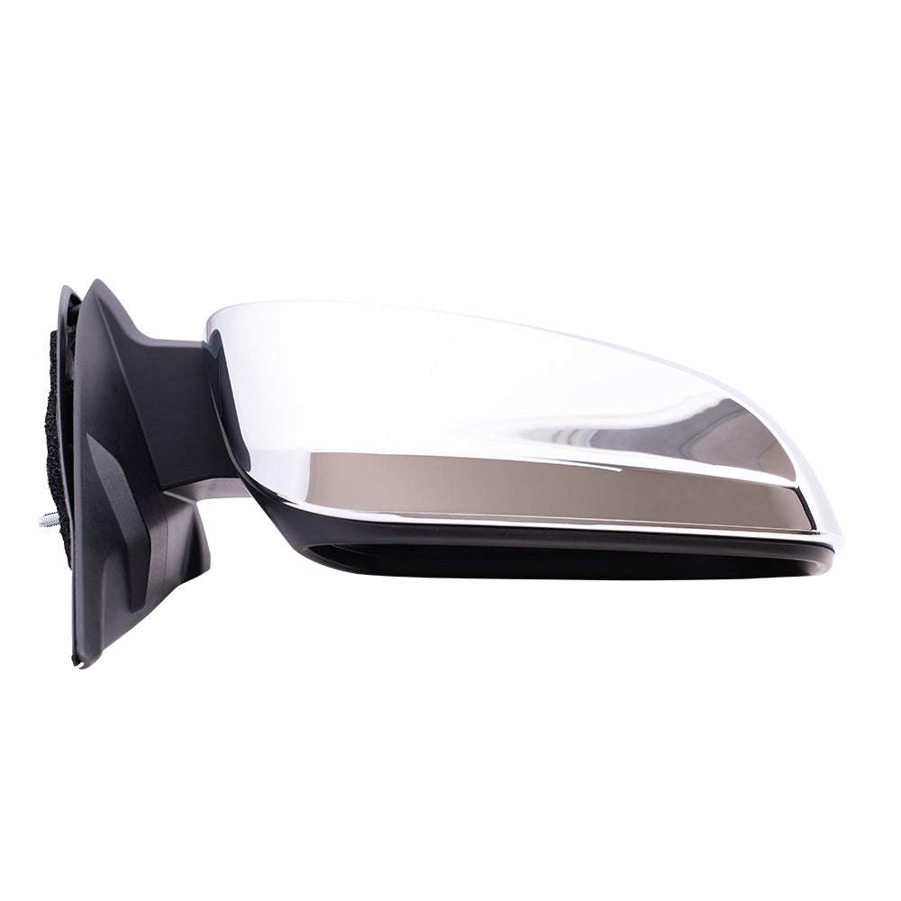 Replacement Passenger Power Door Mirror Chrome Cover Heated Signal Blind Spot Detection Compatible with 2016-2020 Tacoma