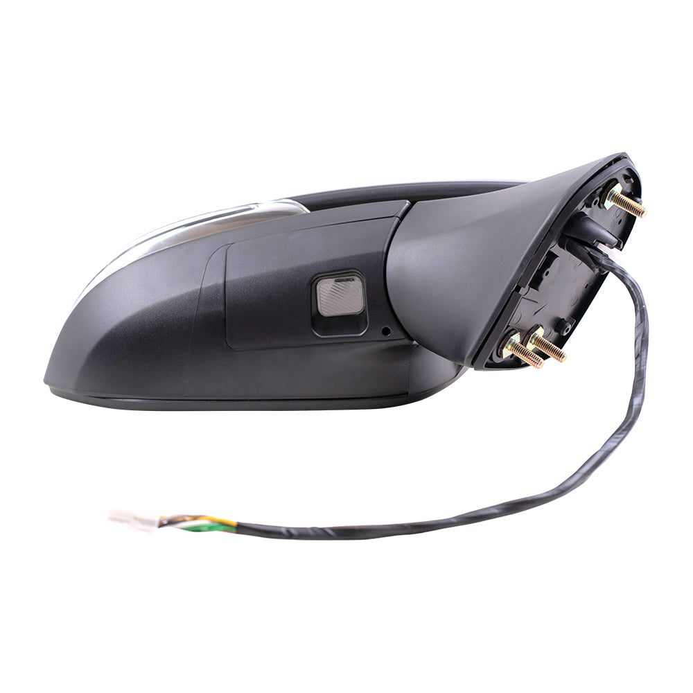 Brock Aftermarket Replacement Part Passenger Side Power Mirror With Heat-Signal-Blind Spot Detection-Puddle Light Compatible with 2019-2021 Toyota RAV4