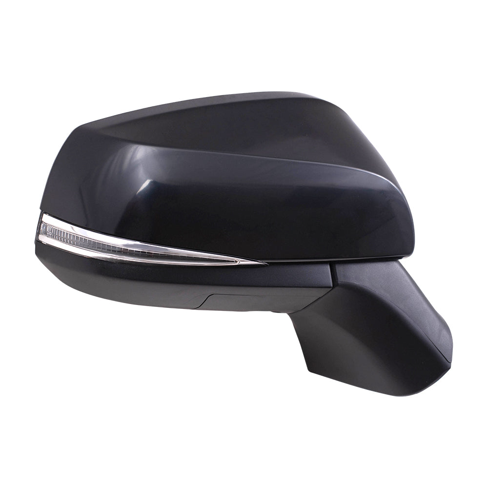 Brock Aftermarket Replacement Part Passenger Side Power Mirror With Heat-Signal-Blind Spot Detection-Puddle Light Compatible with 2019-2021 Toyota RAV4