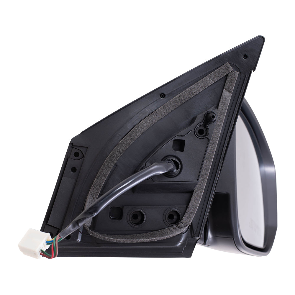 Brock Aftermarket Replacement Driver Left Passenger Right Power Mirror Black With Heat-Signal-Blind Spot Detection Without Camera Compatible With 2015-2018 Toyota RAV4 North America Built From 11/2014